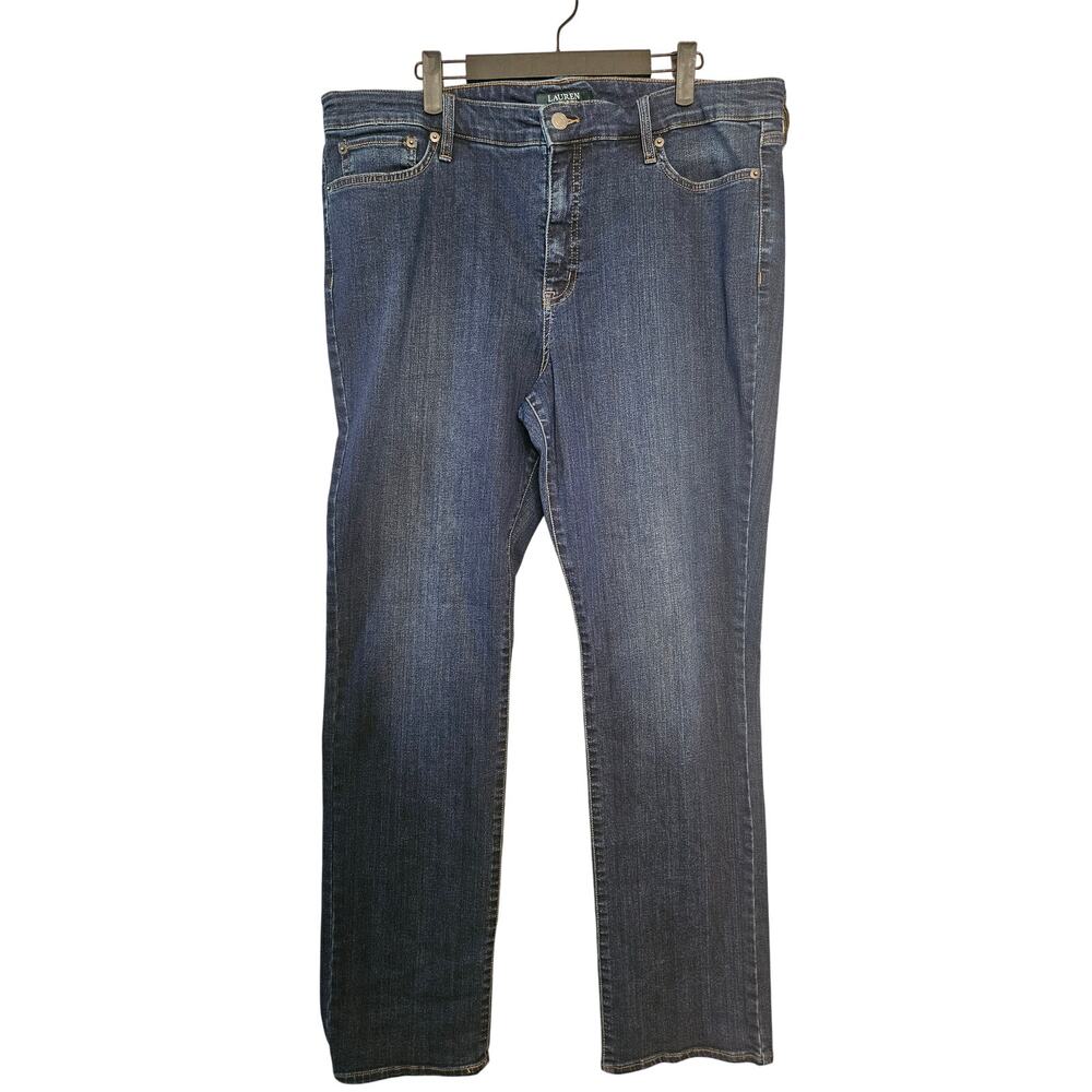 Dark Wash Straight Leg Ralph Lauren Men's Jeans 36" Waist | 30" Inseam | B42